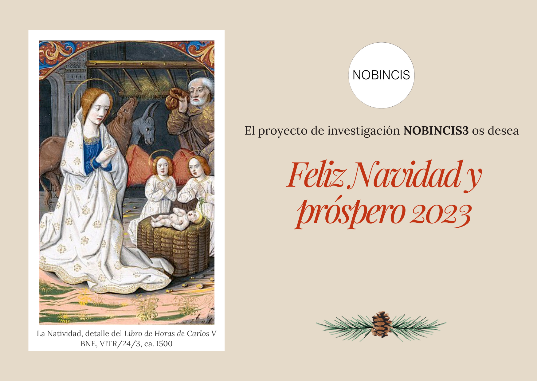 NOBINCIS os desea Feliz Navidad y próspero 2023
